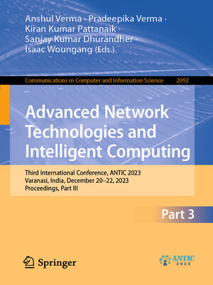 cover image of Advanced Network Technologies and Intelligent Computing